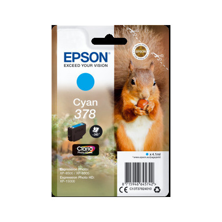 Epson Singlepack Cyan 378 Claria Photo HD Ink