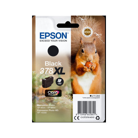 Epson Singlepack Black 378 XL Claria Photo HD Ink