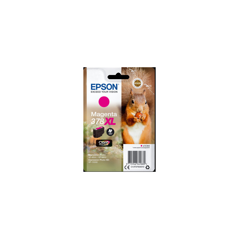 Epson Singlepack Magenta 378 XL Claria Photo HD
