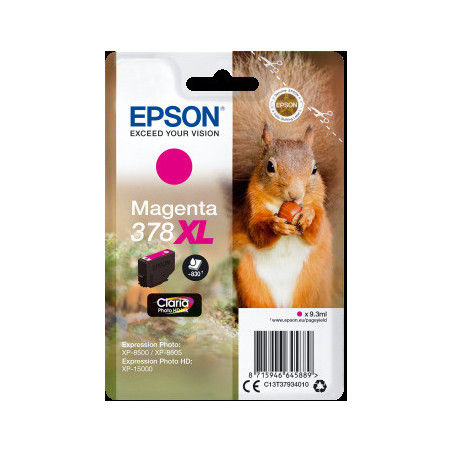 Epson Singlepack Magenta 378 XL Claria Photo HD
