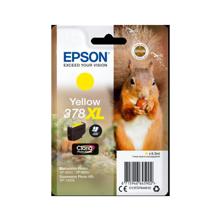Epson Singlepack Yellow 378 XL Claria Photo HD Ink