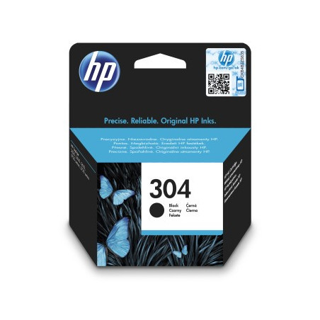 HP 304 Black Original Ink Cartridge, N9K06AE