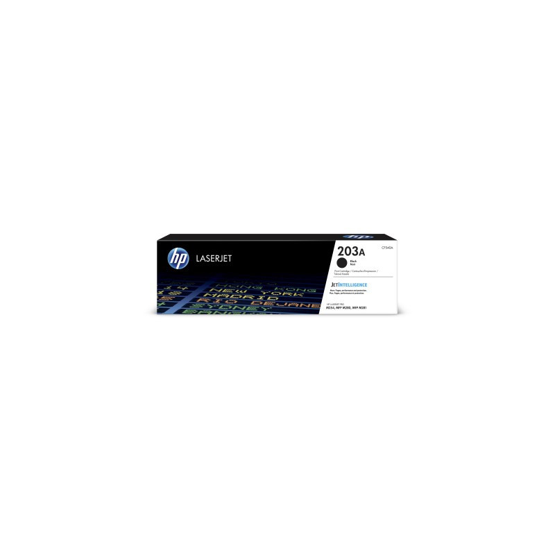 HP 203 Black Original LJ Toner Cartridge, CF540A