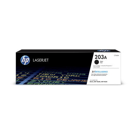 HP 203 Black Original LJ Toner Cartridge, CF540A