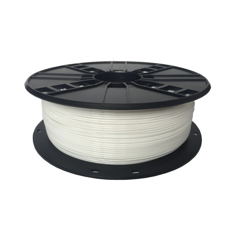 GEMBIRD Struna pre 3D tlač,PETG,1,75mm,1Kg,biela