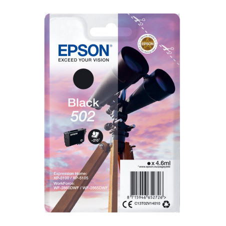 EPSON singlepack,Black 502,Ink,štandard