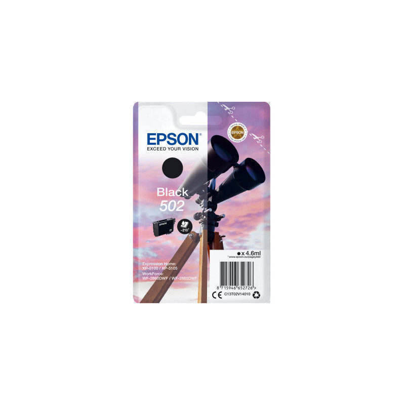 EPSON singlepack,Black 502,Ink,štandard
