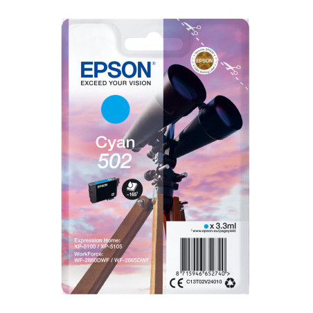 EPSON singlepack,Cyan 502,Ink,štandard
