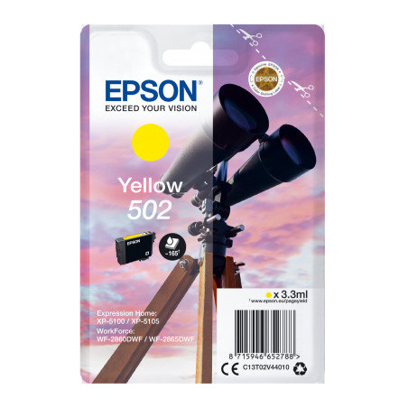 EPSON singlepack,Yellow 502,Ink,štandard
