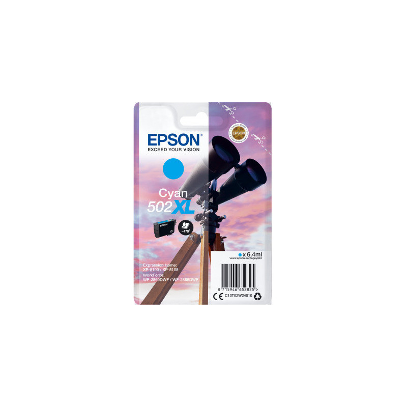 EPSON singlepack,Cyan 502XL,Ink,XL