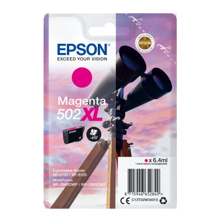 EPSON singlepack,Magenta 502XL,Ink,XL