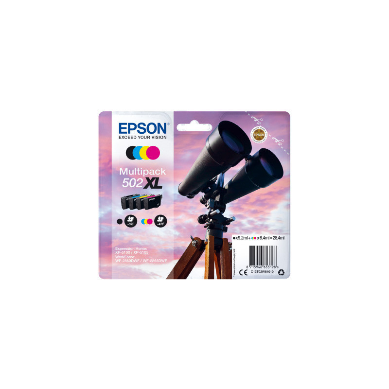 EPSON multipack 4 farby, 502XL, Ink, XL