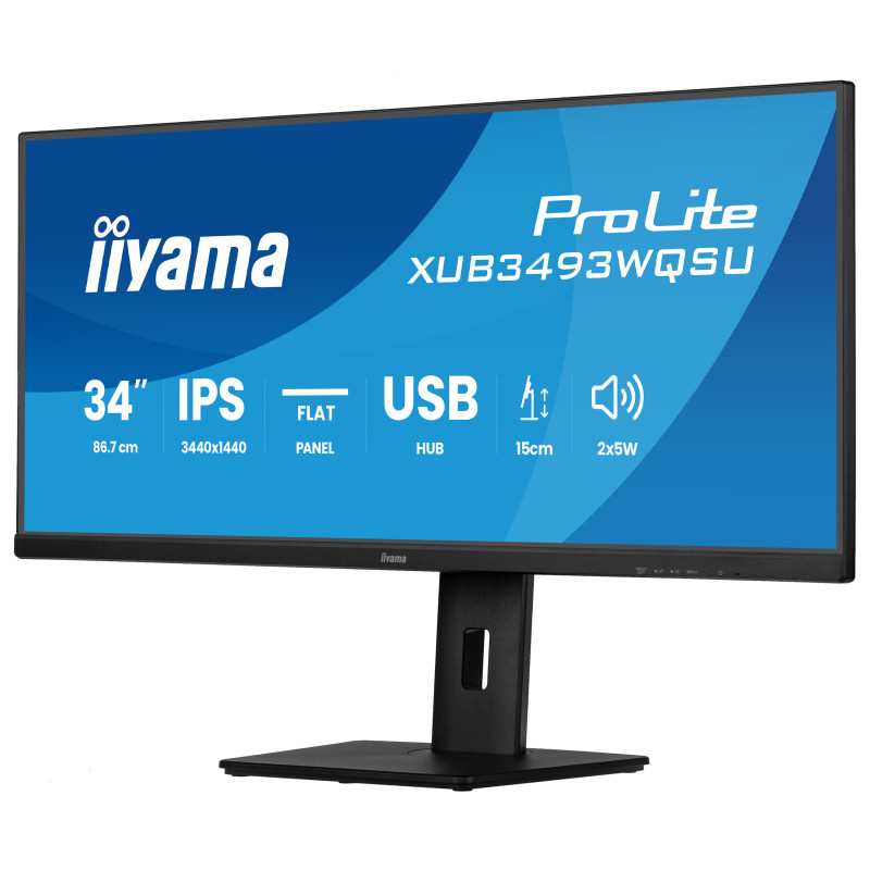 iiyama ProLite/XUB3493WQSU-B6/34"/IPS/wQHD/120Hz/1ms/Čierna/3R