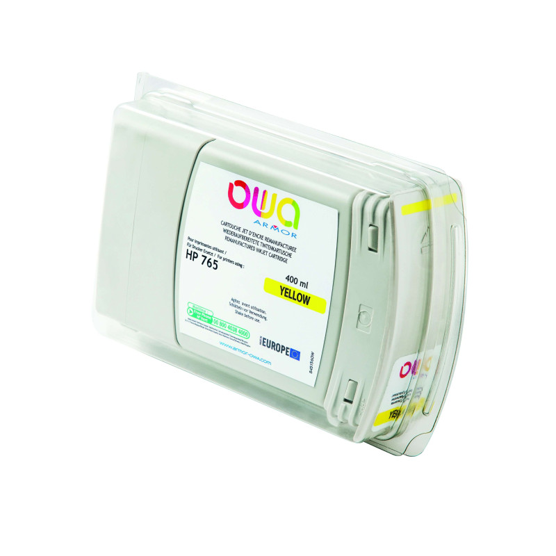 OWA Armor ink-jet kompatibilný s HP DJ T7200 žltá, 400ml, komp.s F9J50A