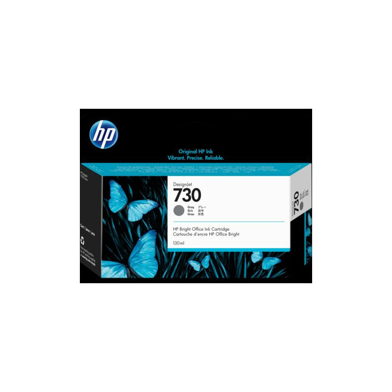 HP 730 130 ml Gray Ink Cartridge