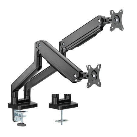 Držiak monitora Brateck LDT60-C024 dve ramená vedľa seba mechanická pružina Heavy Duty