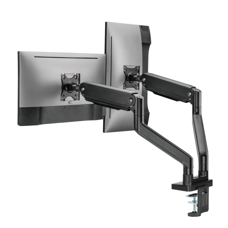 Držiak monitora Brateck LDT60-C024 dve ramená vedľa seba mechanická pružina Heavy Duty