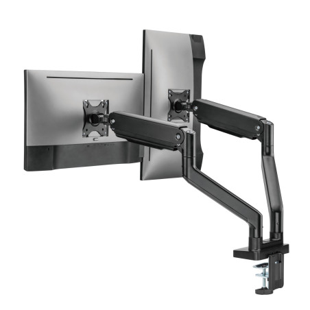 Držiak monitora Brateck LDT60-C024 dve ramená vedľa seba mechanická pružina Heavy Duty