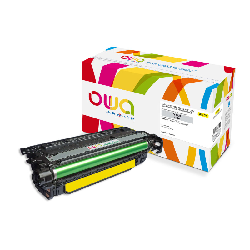 OWA Armor toner kompatibilný s HP CF322A, 16500st, žltá/yellow
