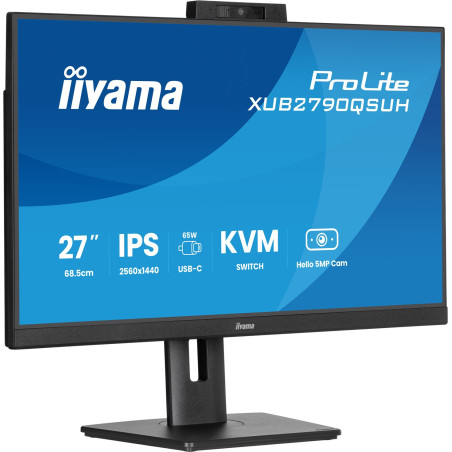 iiyama ProLite/XUB2790QSUH-B2/27"/IPS/QHD/100Hz/0,4ms/Čierna/3R