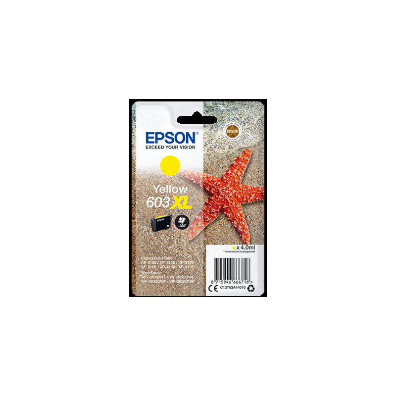 Epson singlepack, Yellow 603XL