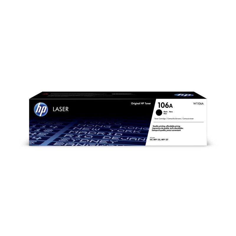 HP 106 Black Laser Toner, W1106