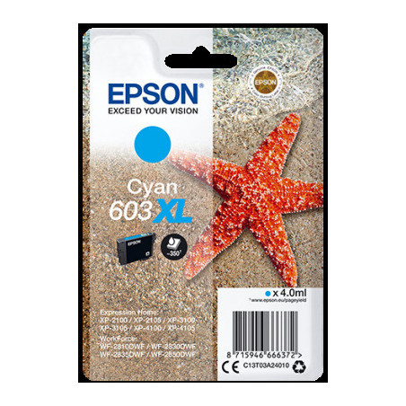 EPSON siglepack, Cyan 603XL