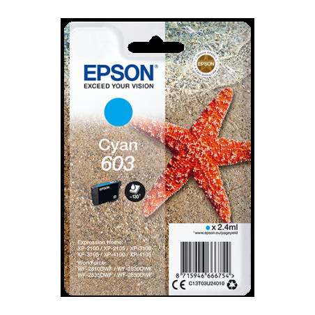 Epson singlepack, Cyan 603