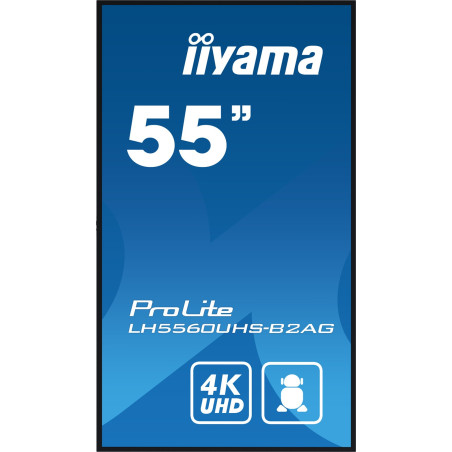 55" iiyama LH5560UHS-B2AG: VA, 4K UHD, Andr.11,24/7