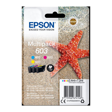 Epson multipack 3-colours 603, Cyan, Magenta, Yellow