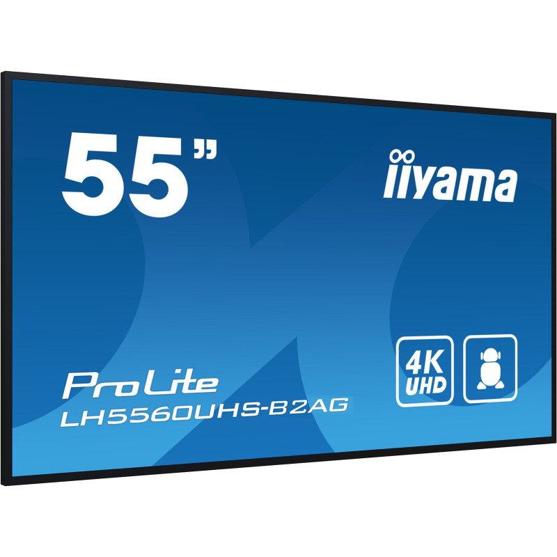 55" iiyama LH5560UHS-B2AG: VA, 4K UHD, Andr.11,24/7