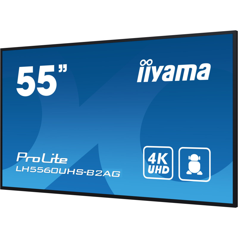 55" iiyama LH5560UHS-B2AG: VA, 4K UHD, Andr.11,24/7