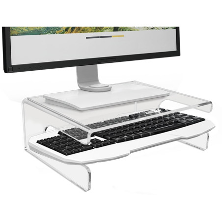 Podstavec pod monitor DESQ s výrezom na klávesnici