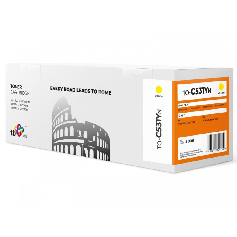 Toner TB kompatibilný s C531 TO-C531YN YE 100% new