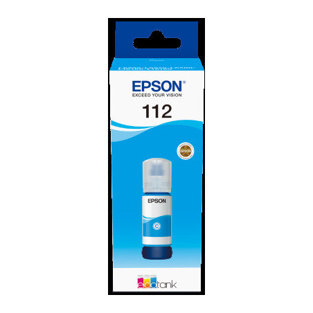 Epson 112 EcoTank Pigment Cyan ink bottle