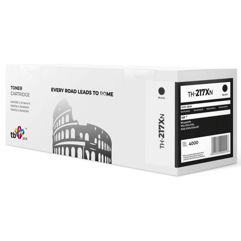 Toner TB kompatibilný s HP CF217X LJ M102, Čierna, new