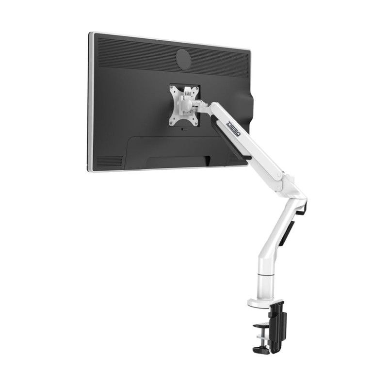 Držiak na monitor DESQ s plynovou pružinou - biely