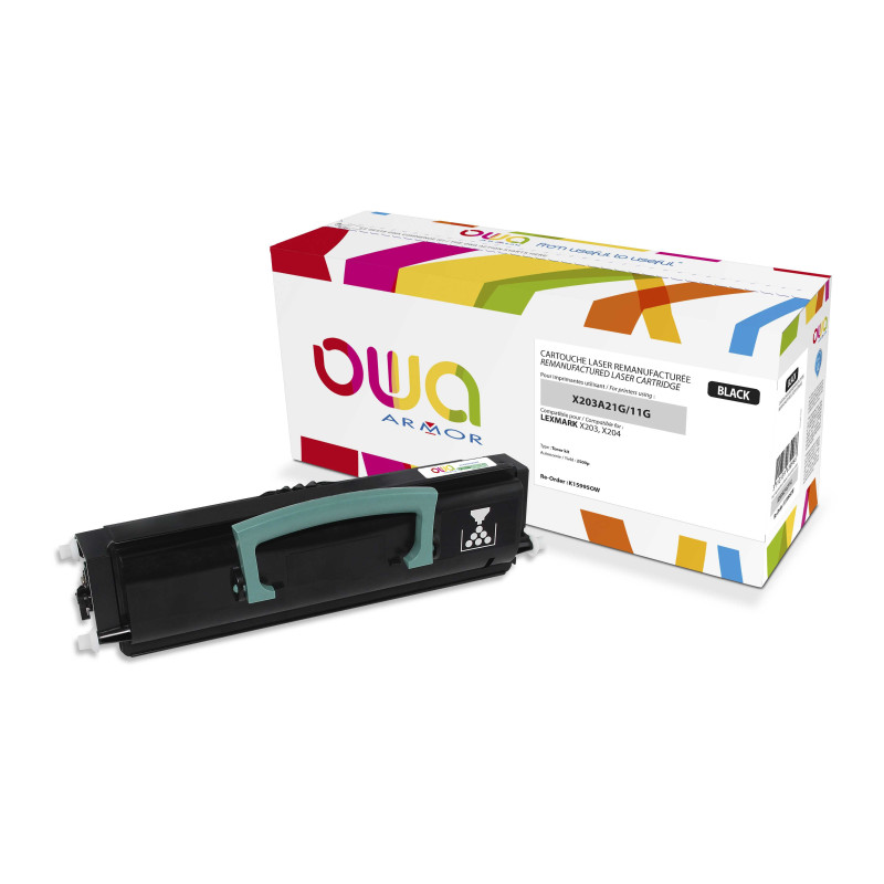 OWA Armor toner kompatibilný s LEXMARK X203A11G, čierna/black
