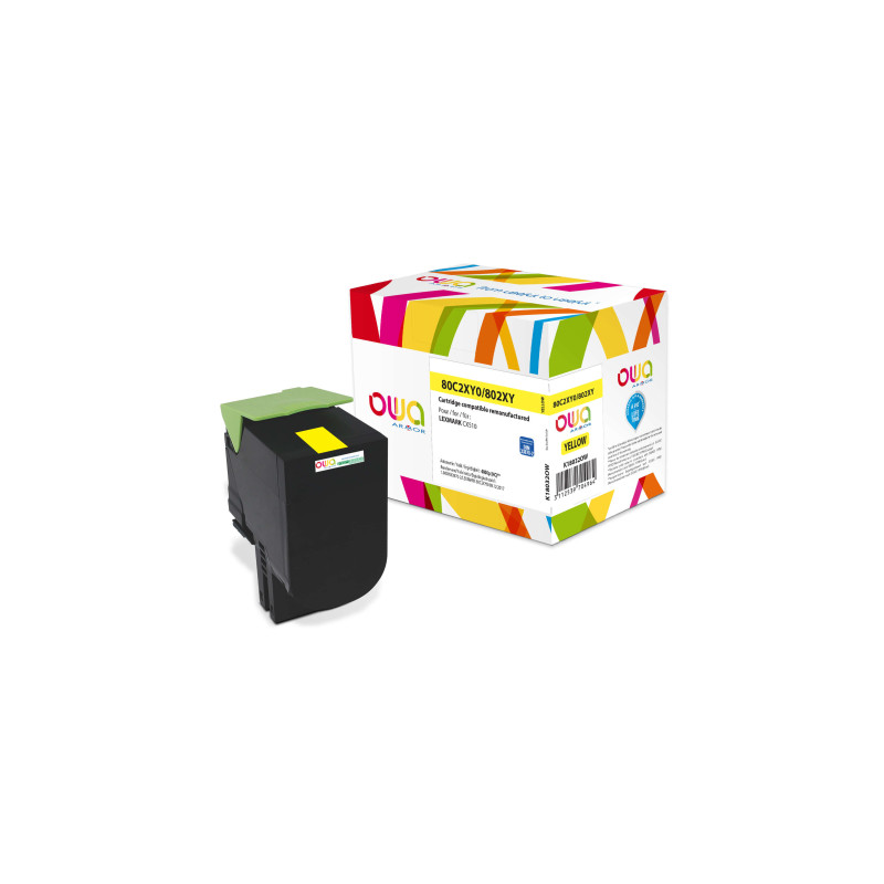 OWA Armor toner kompatibilný s Lexmark 80C2XY0, 4000st, žltá/yellow
