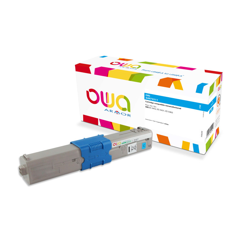 OWA Armor toner kompatibilný s OKI 44973511, 6000st, modrá/cyan