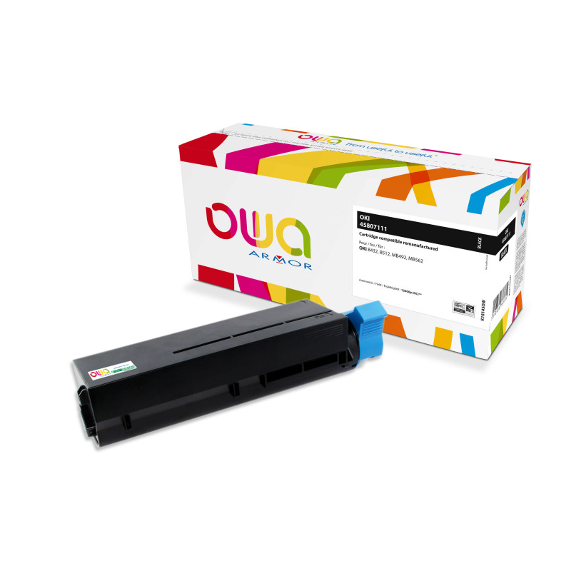 OWA Armor toner kompatibilný s OKI 45807111, čierna/black