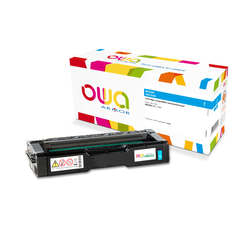 OWA Armor toner kompatibilný s RICOH 407544, 1600st, modrá/cyan