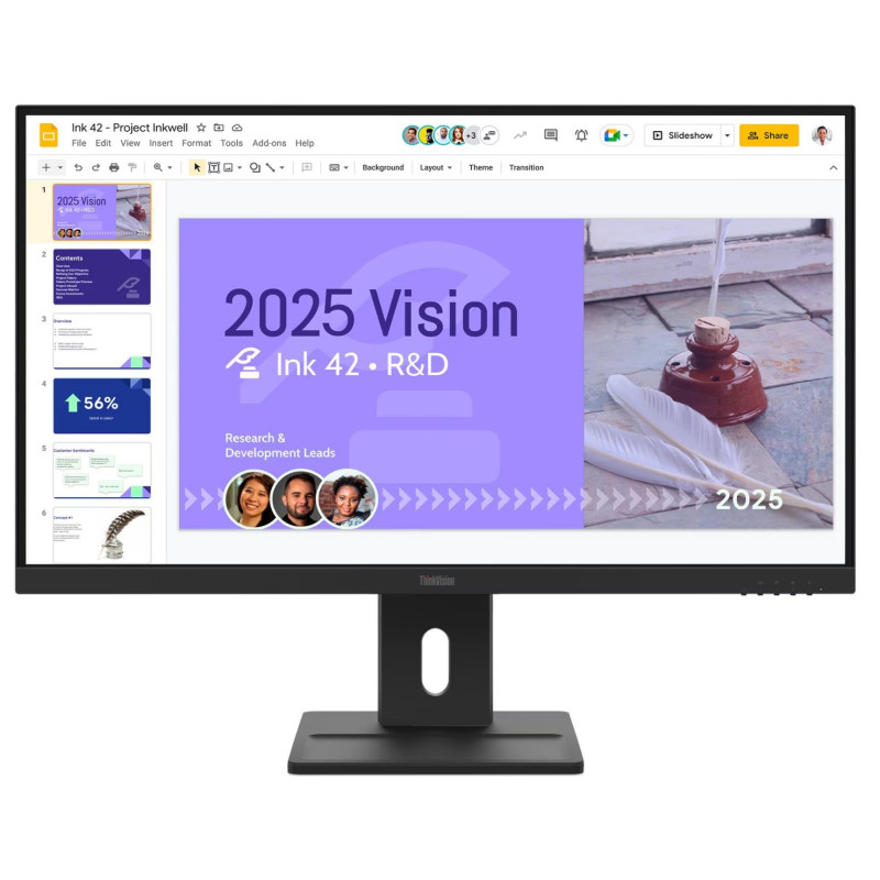 Lenovo ThinkVision/E27Q-40/27"/IPS/QHD/100Hz/6ms/Čierna/3R
