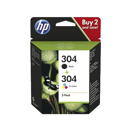 HP 304 čierna+3 farebná, 3JB05AE