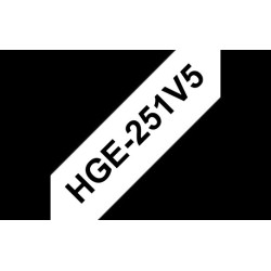 HGE-251, biela / čierna, 24 mm