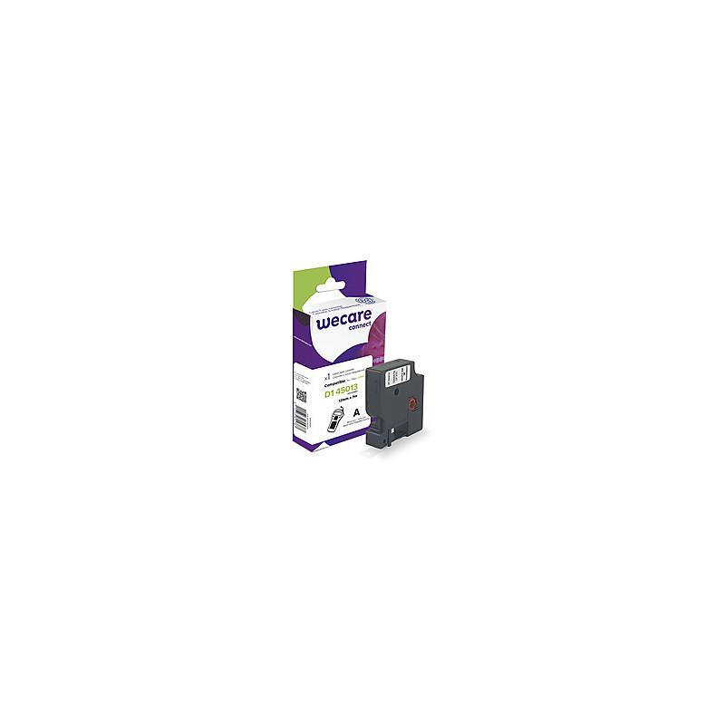 WECARE ARMOR páska kompatibilná s DYMO S0720530, White/Transparent, 12mm*7m