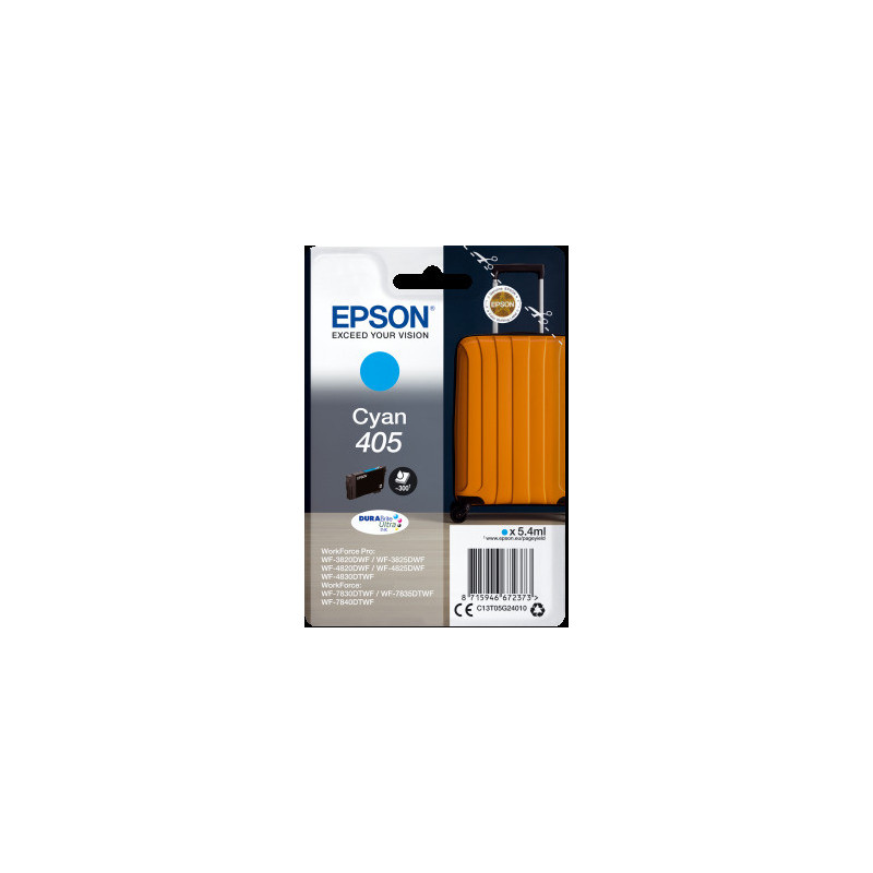 Epson Singlepack Cyan 405 DURABrite Ultra Ink