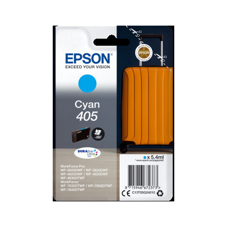 Epson Singlepack Cyan 405 DURABrite Ultra Ink