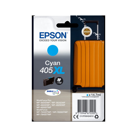 Epson Singlepack Cyan 405XL DURABrite Ultra Ink