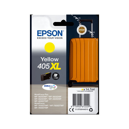 Epson Singlepack Yellow 405XL DURABrite Ultra Ink